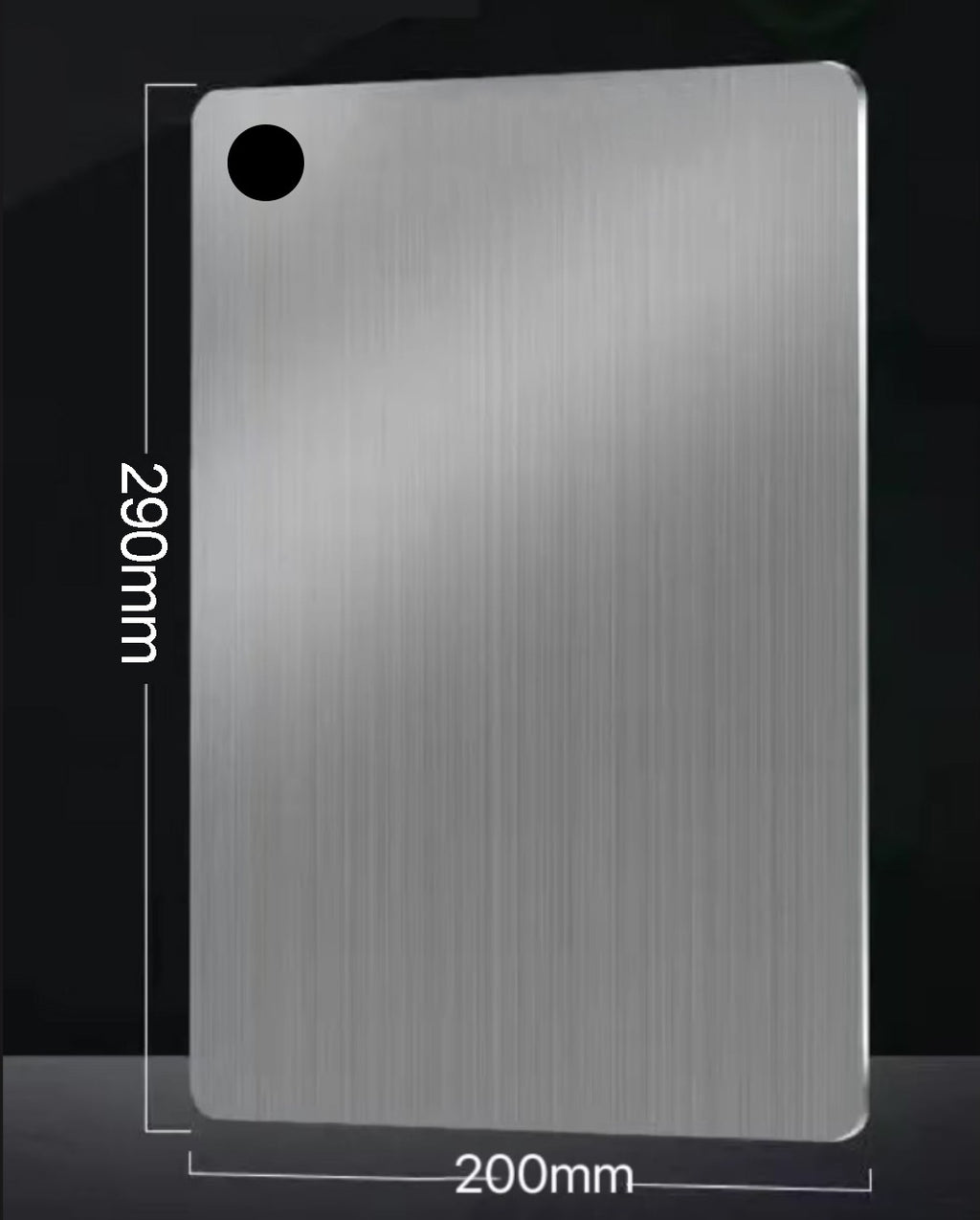 SteelChef Board – Tábua de Corte Inox 304 Antibacteriana para Cozinha Completa