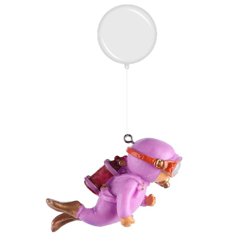 Mini Mergulhador Aventura – Ornamento Flutuante para Aquário
