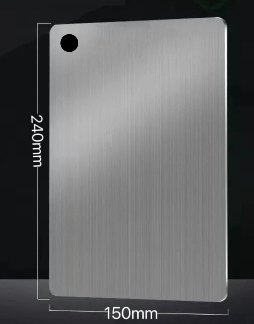 SteelChef Board – Tábua de Corte Inox 304 Antibacteriana para Cozinha Completa