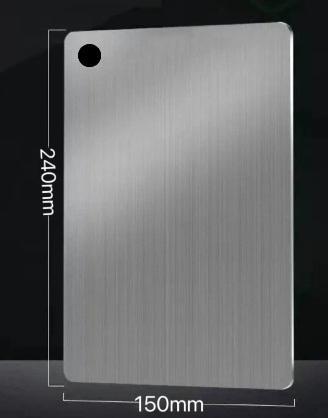 SteelChef Board – Tábua de Corte Inox 304 Antibacteriana para Cozinha Completa