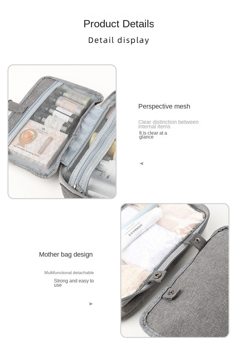 TravelCare Bag – Bolsa de Higiene com Separação Seca e Molhada | Dobrável & à Prova d’Água