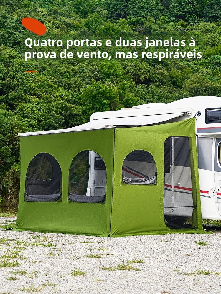 AwningVault Side – Tenda de Privacidade e Abrigo para Toldo de RV