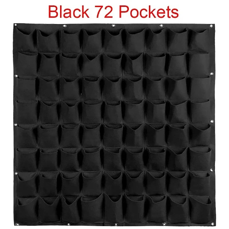 Parede Viva Vertical – Saco Plantador com Múltiplos Bolsos para Jardim