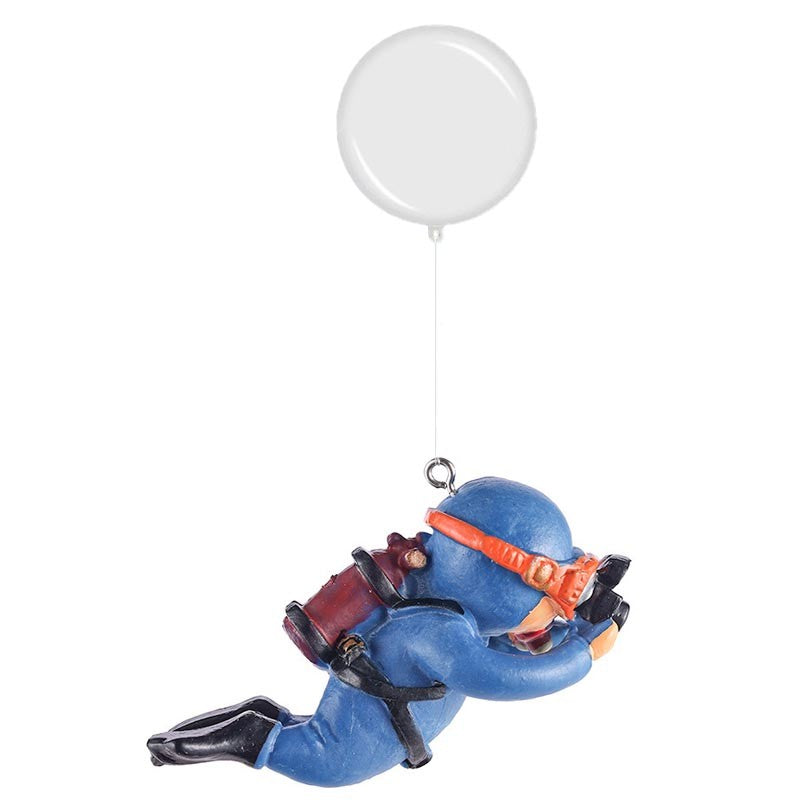 Mini Mergulhador Aventura – Ornamento Flutuante para Aquário