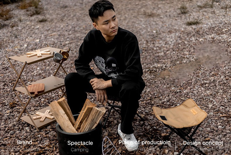 MoonTrip Flex – Cadeira Dobrável Ultraleve para Camping, Praia, Viagens e Aventura