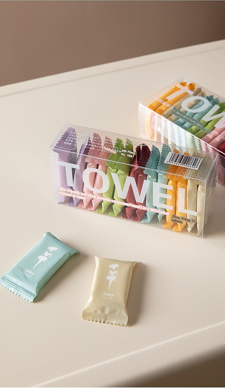 ToalhaPop – Toalha Comprimida Portátil de Uso Único