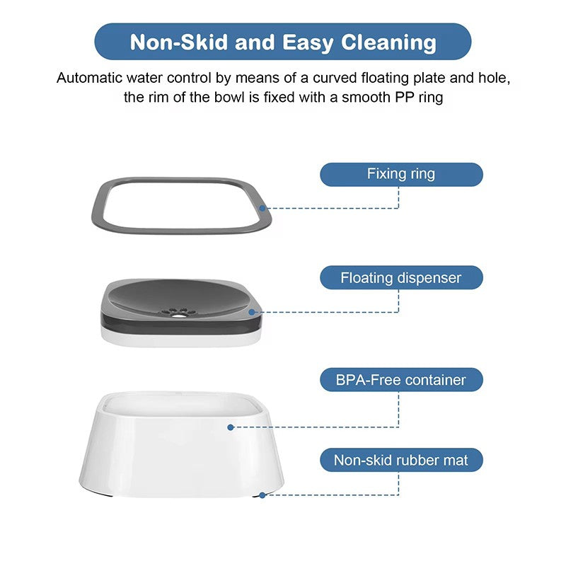 Els Pet AquaPress – Tigela Flutuante Anti-Respingo para Pets