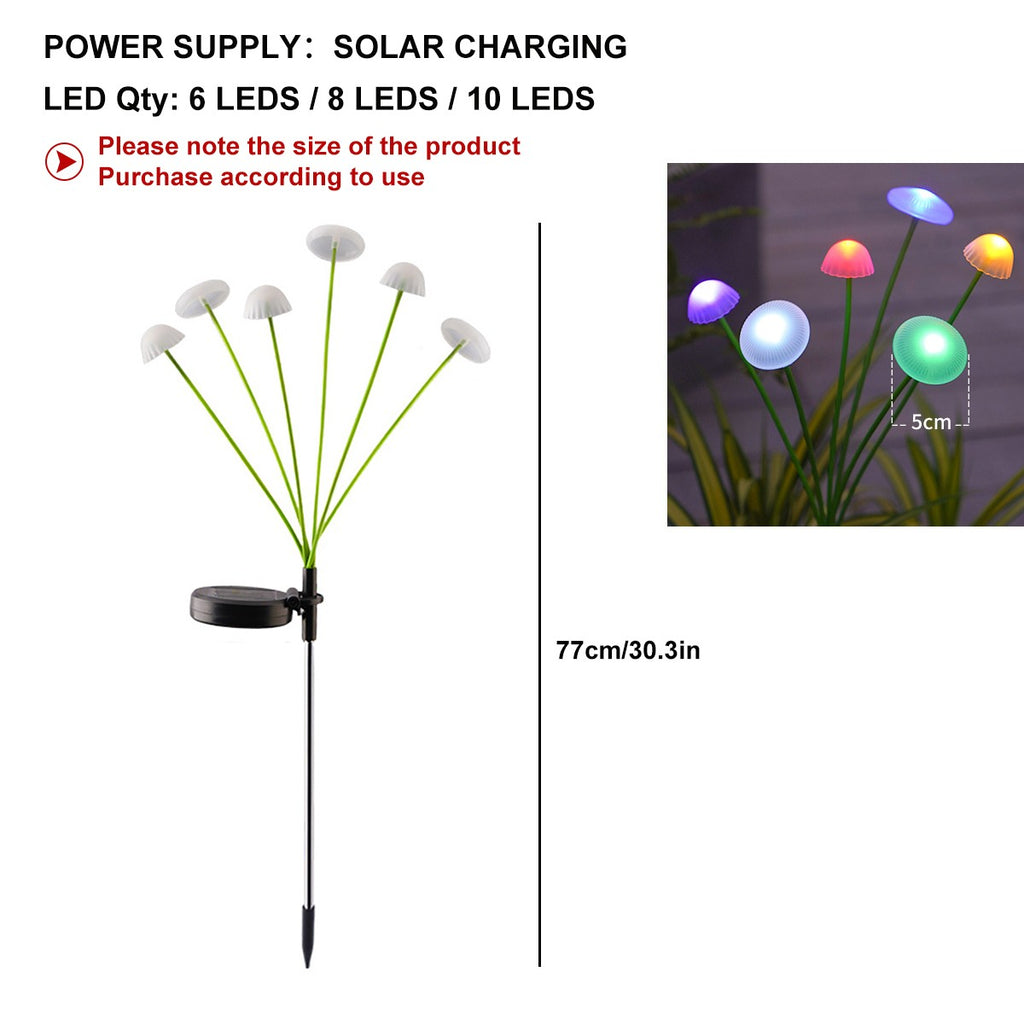 MushroomGlow Solar – Luminária LED Decorativa de Jardim