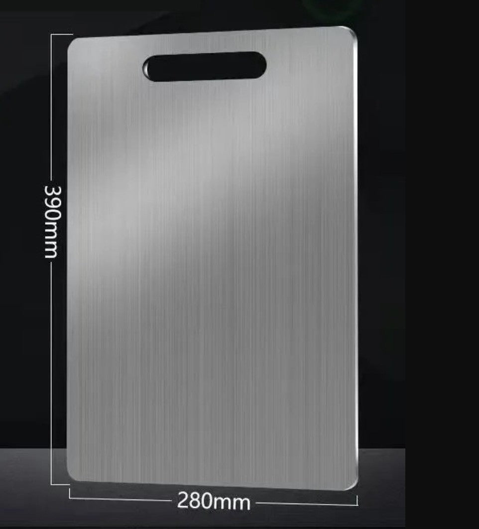 SteelChef Board – Tábua de Corte Inox 304 Antibacteriana para Cozinha Completa