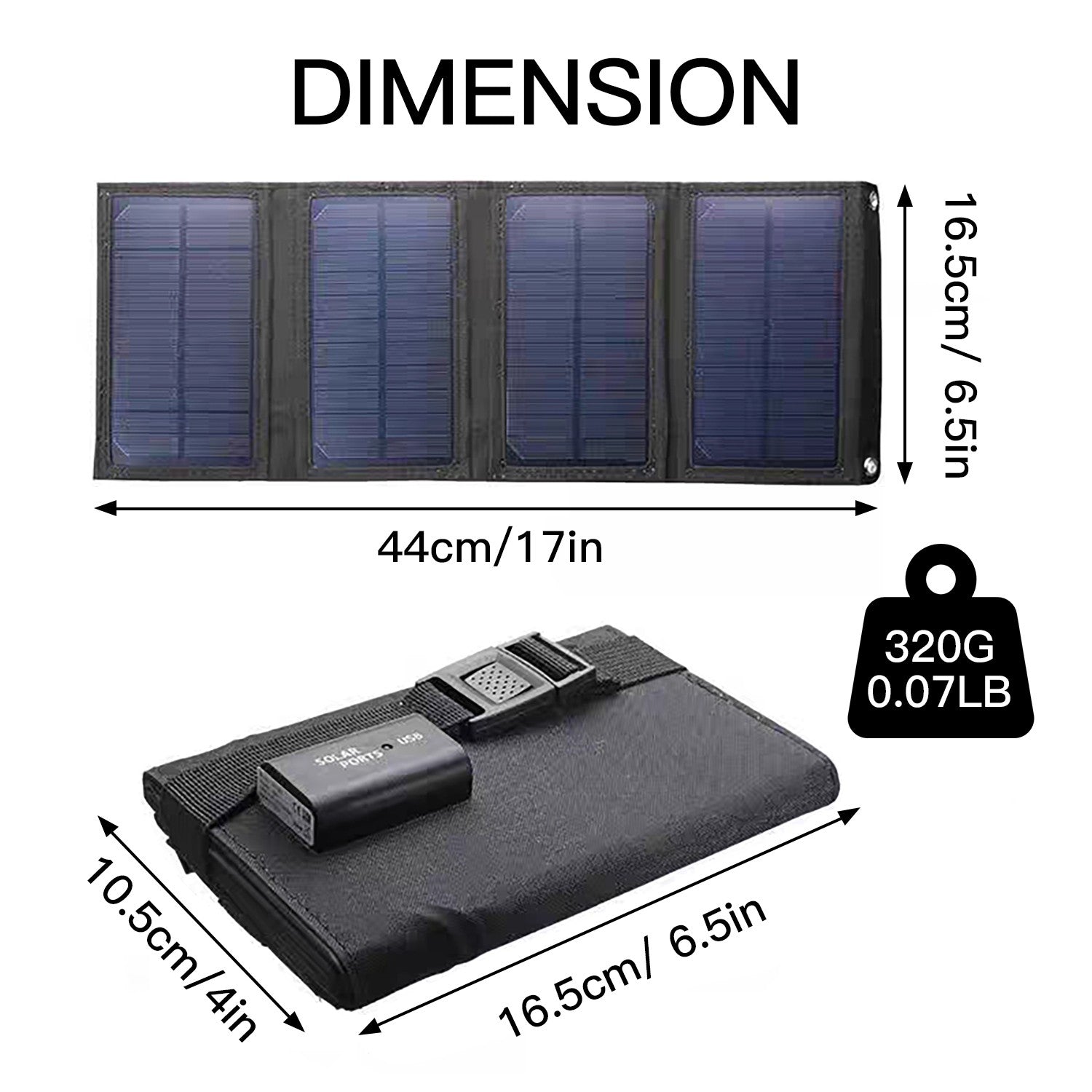 SolarFold USB – Painel Solar Dobrável 5V