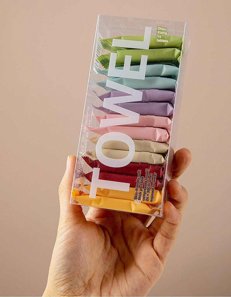 ToalhaPop – Toalha Comprimida Portátil de Uso Único