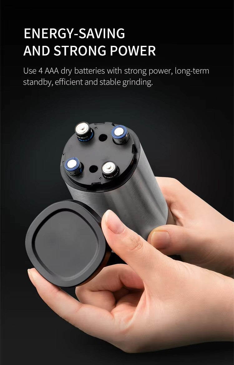 AuraMill – Moedor Elétrico de Sal e Pimenta com LED