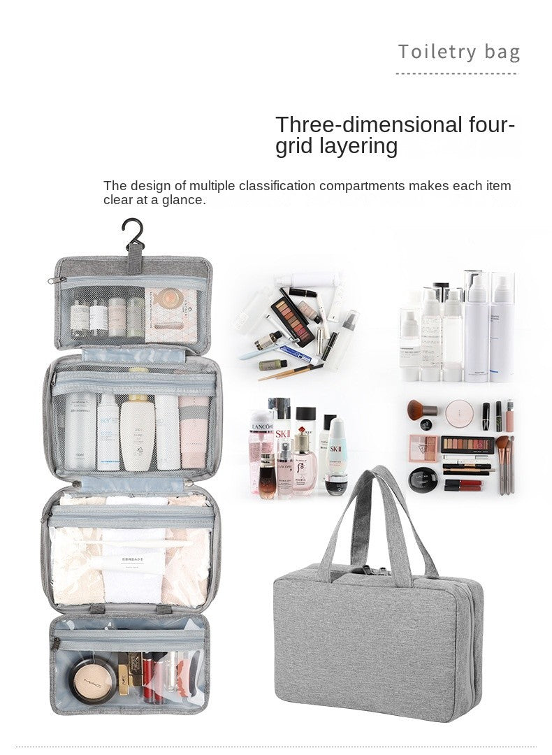 TravelCare Bag – Bolsa de Higiene com Separação Seca e Molhada | Dobrável & à Prova d’Água