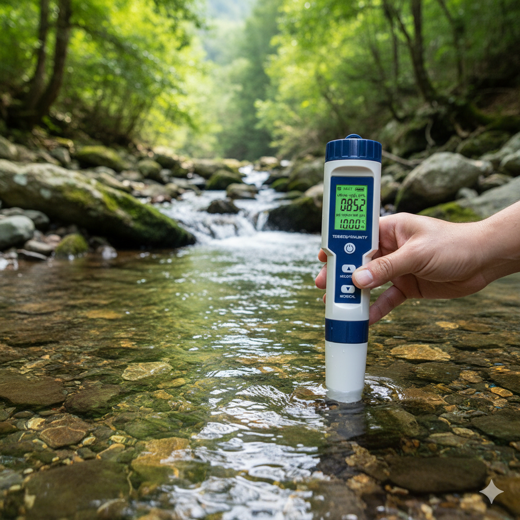 AquaTest Travel – Medidor Portátil de Qualidade da Água para Viagens