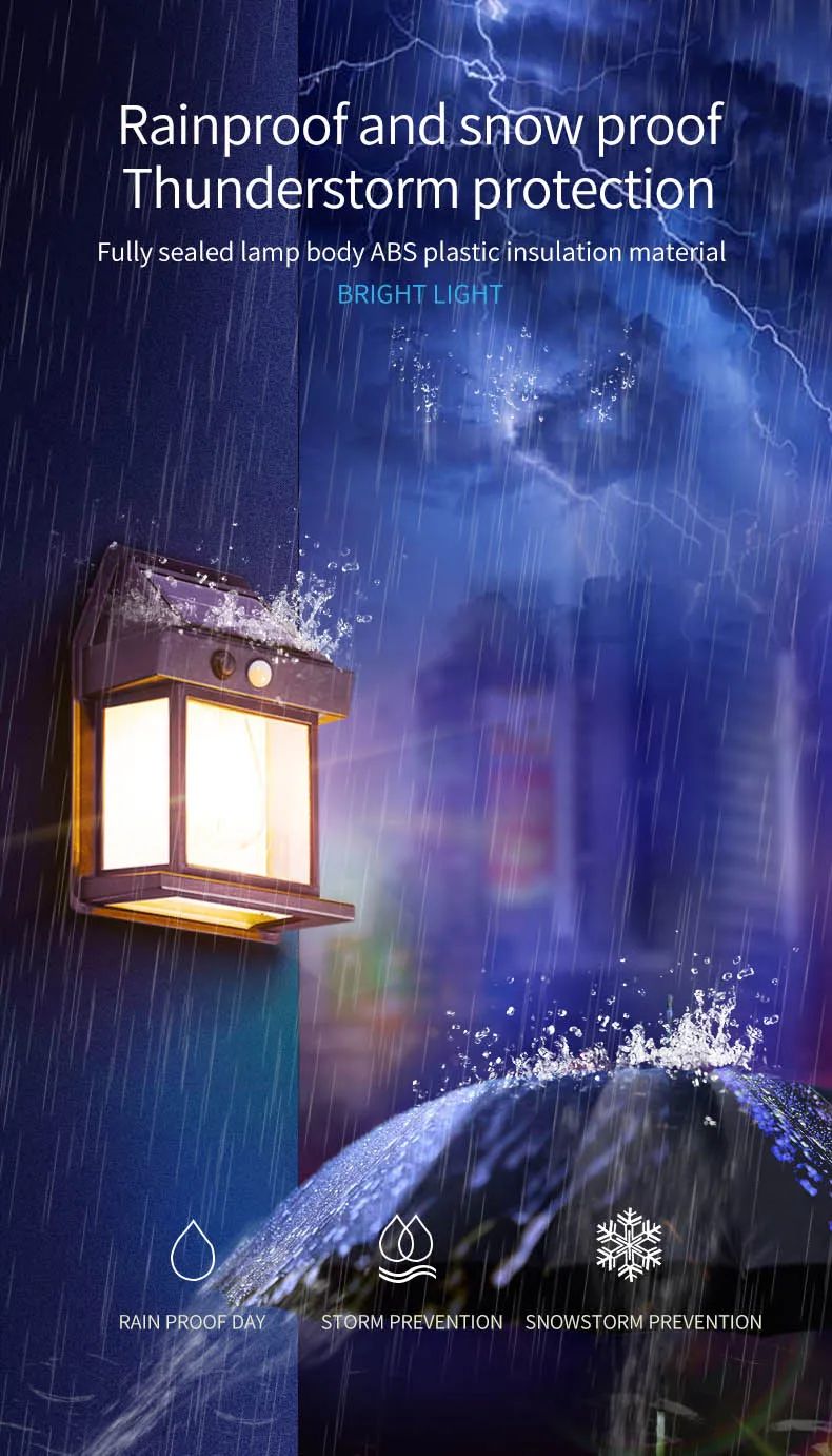 Vigia Noturno LED – Iluminador de Parede com Sensor de Movimento e Energia Solar