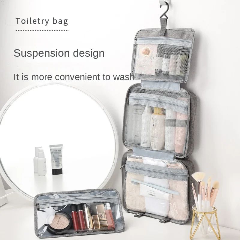 TravelCare Bag – Bolsa de Higiene com Separação Seca e Molhada | Dobrável & à Prova d’Água