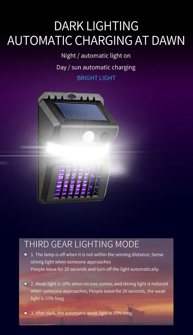 SolarKill – Lâmpada Mata-Mosquitos LED para Jardim