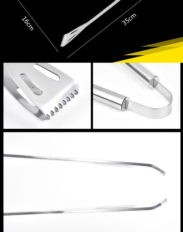 ForgeKit Inox – Conjunto Completo de Ferramentas de Aço Inoxidável para Grelhar