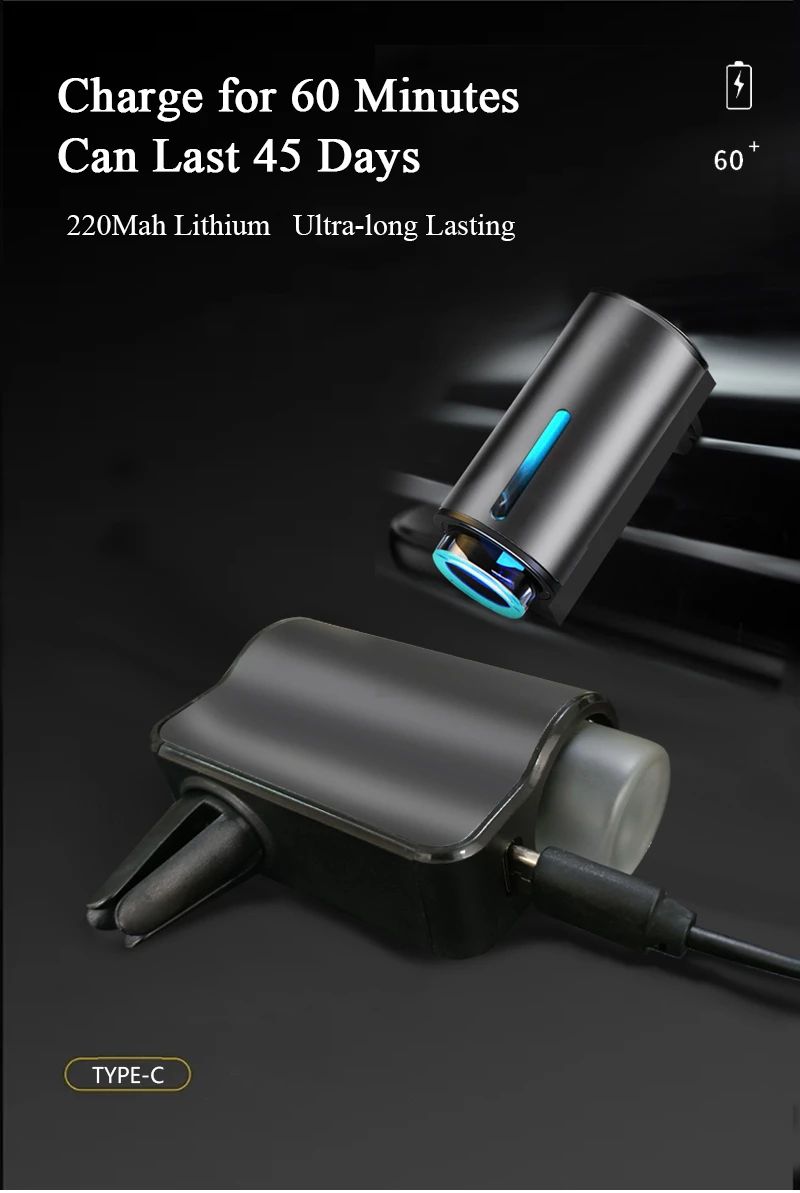 AromaDrive – Difusor Elétrico de Aromas para Carros com Óleo Essencial