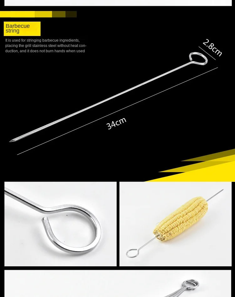 ForgeKit Inox – Conjunto Completo de Ferramentas de Aço Inoxidável para Grelhar