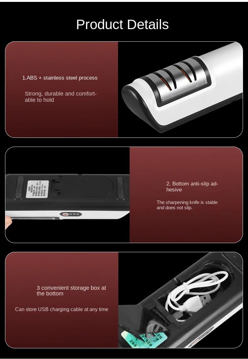 CortaFácil Turbo – Afiador Elétrico 4 Engrenagens para Facas