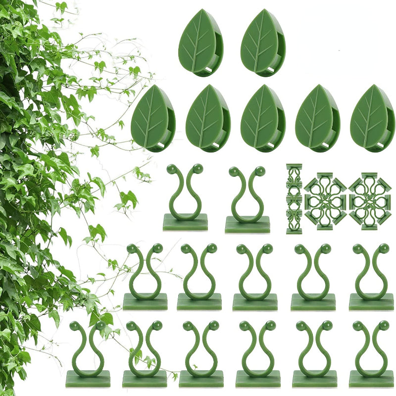 Gruda Verde – Clipes Invisíveis para Plantas na Parede