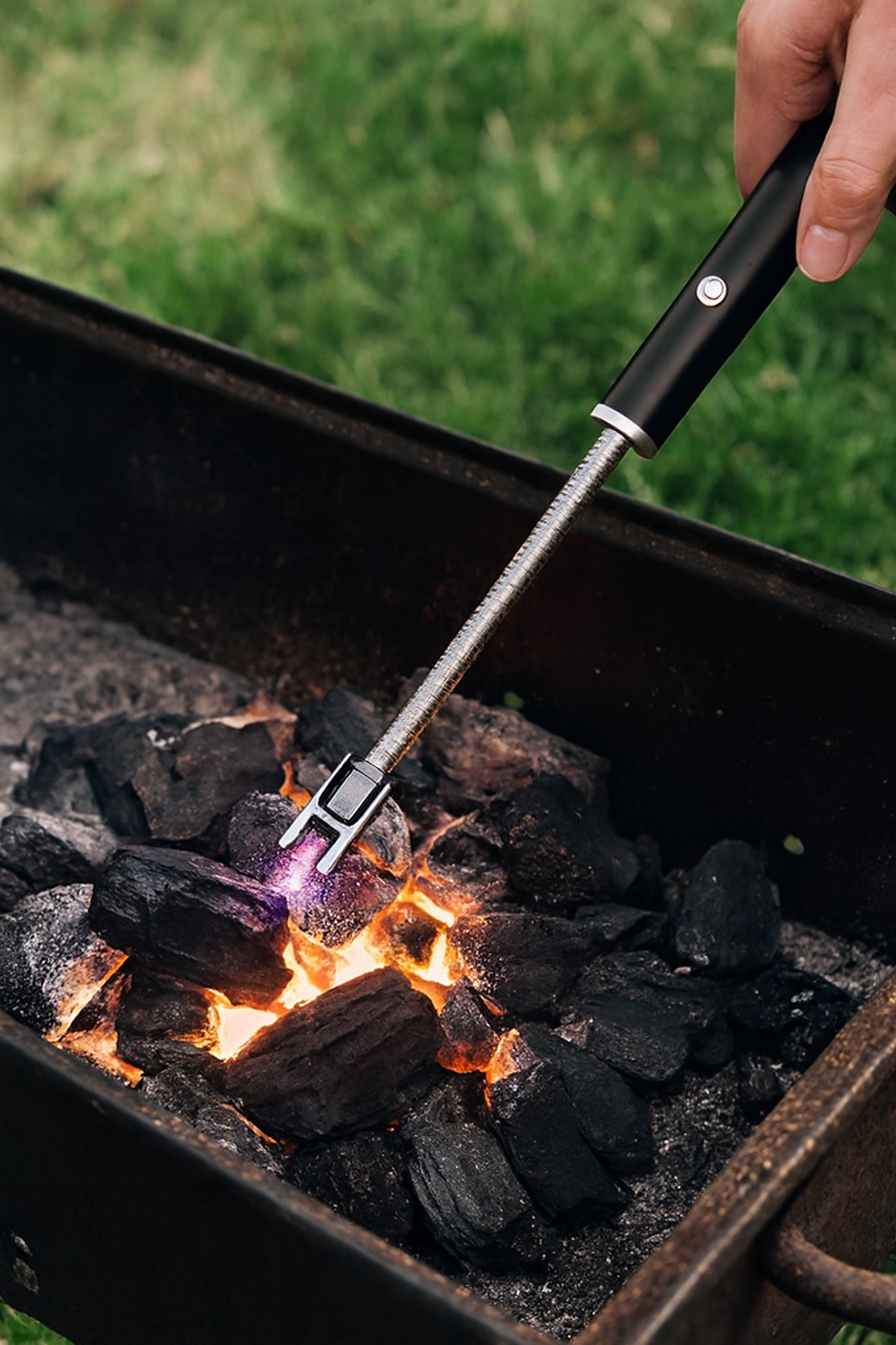 FireStarter USB – Acendedor Elétrico Recarregável para Churrasqueira