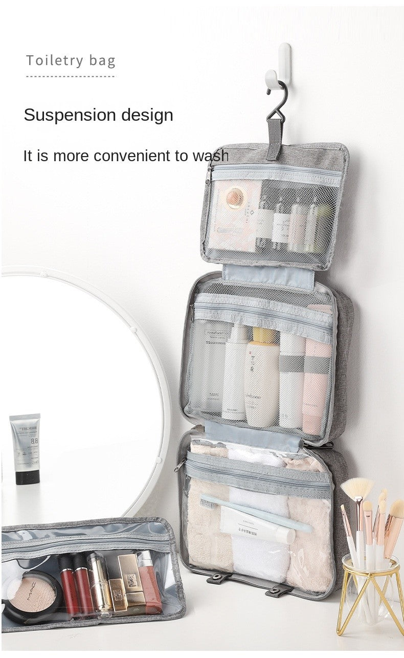 TravelCare Bag – Bolsa de Higiene com Separação Seca e Molhada | Dobrável & à Prova d’Água