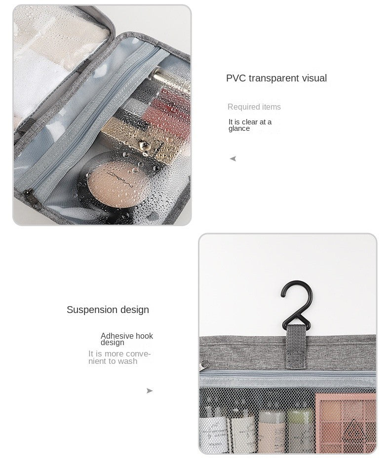 TravelCare Bag – Bolsa de Higiene com Separação Seca e Molhada | Dobrável & à Prova d’Água