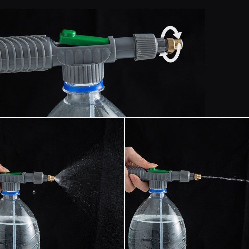 JetBottle – Pulverizador de Garrafa com Pressão Ajustável para Jardim e Limpeza