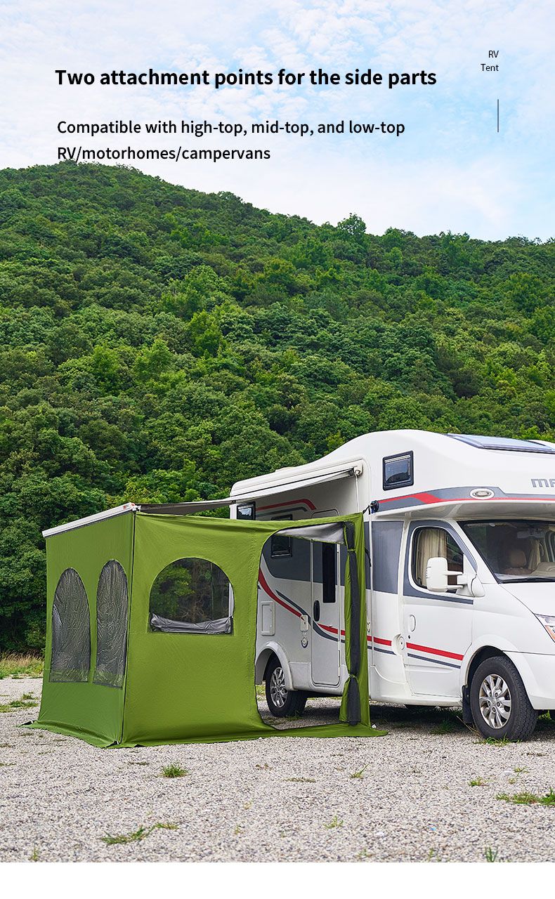 AwningVault Side – Tenda de Privacidade e Abrigo para Toldo de RV