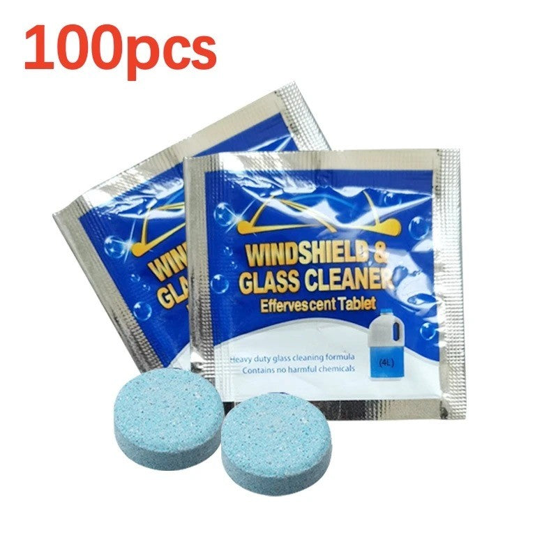 ClearView Tabs – Pastilhas Efervescentes para Para-brisa Cristalino