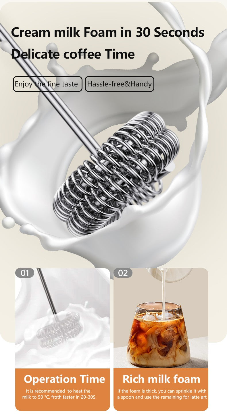 MilkFoam Pro – Espumador de Leite Elétrico Portátil USB