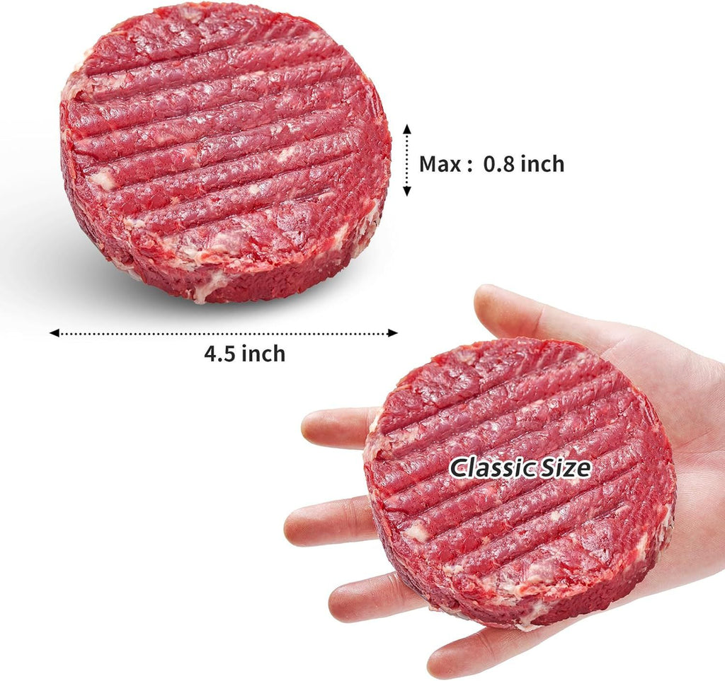 BurgerMold Inox – Molde de Hambúrguer com Papéis