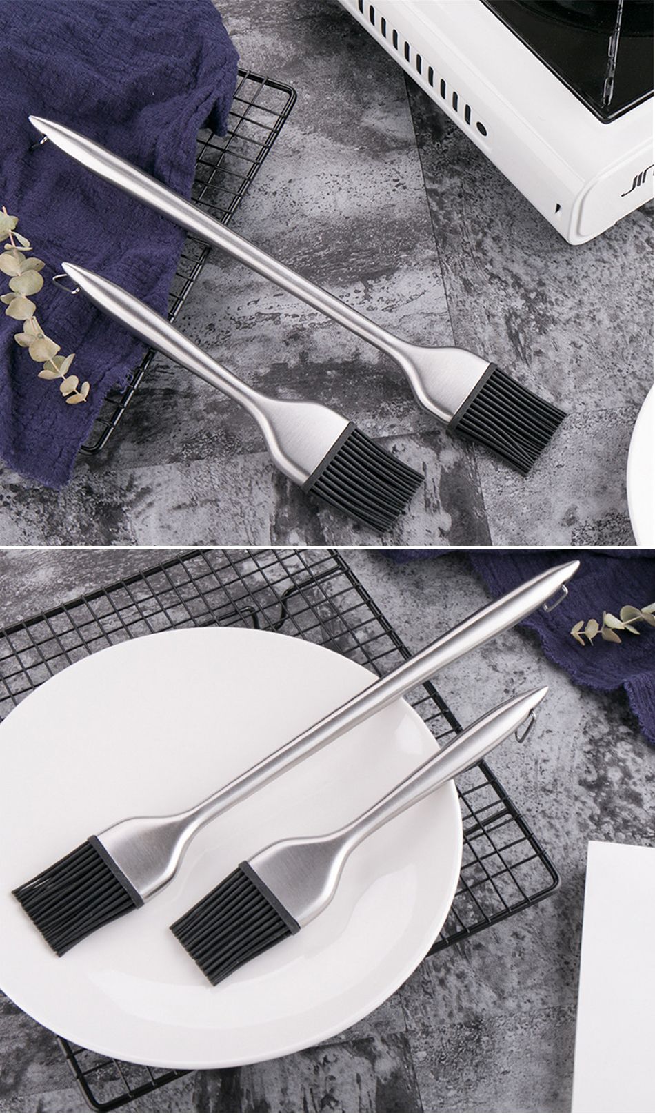 BrushGrill – Pincel de Silicone Premium para Churrasco e Cozinha