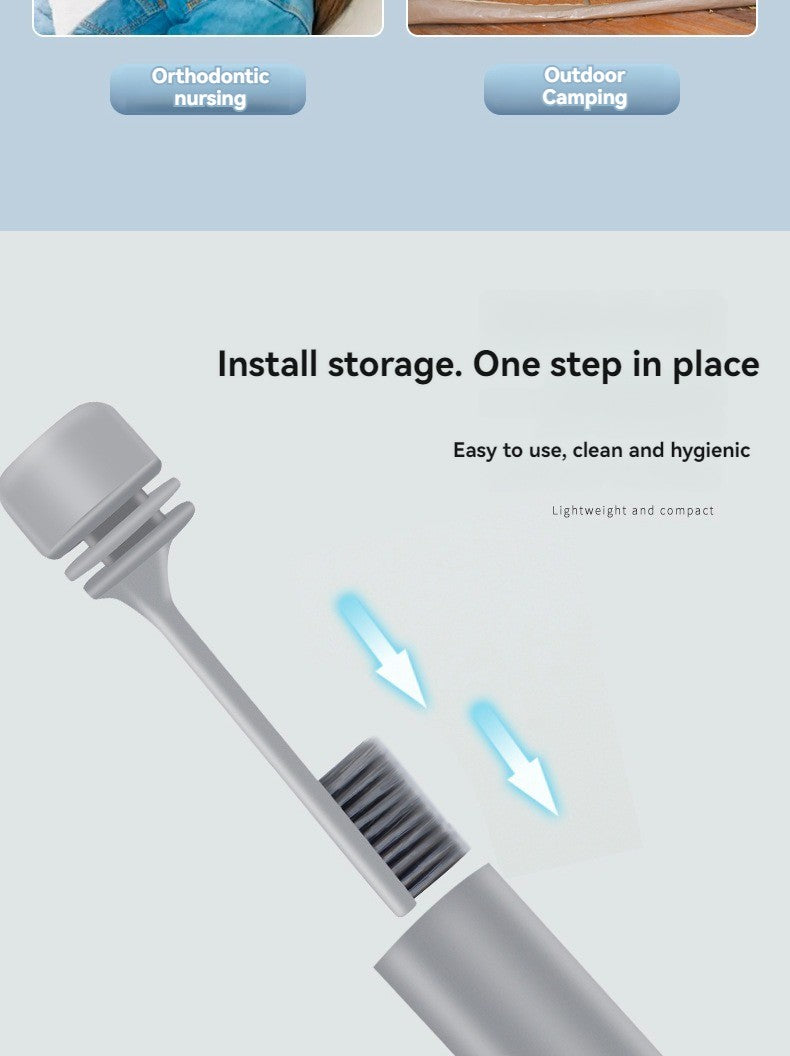 BrushGo Compact – Escova de Dente Dobrável para Viagens