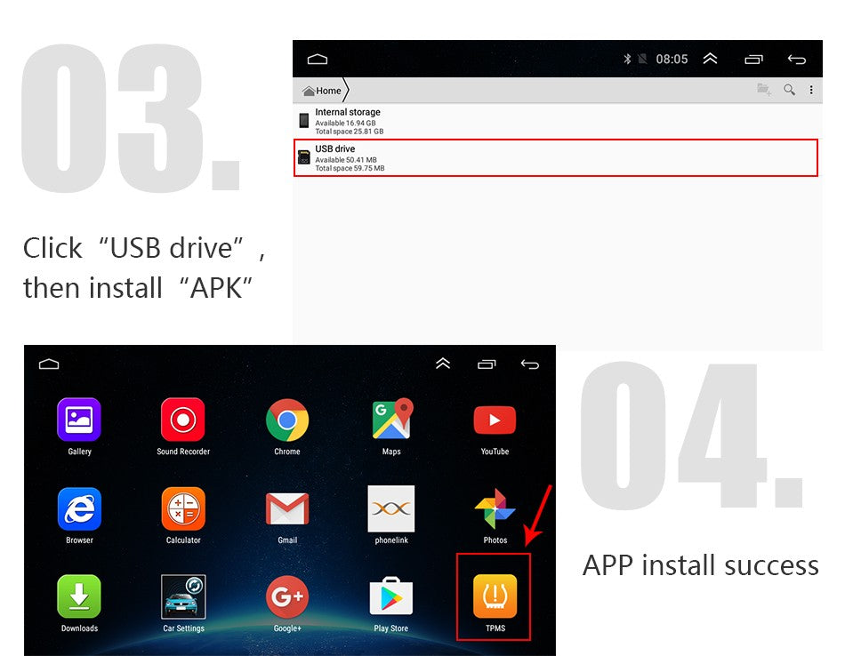 PressãoSegura TPMS – Monitor de Pressão com Alarmes Interno e Externo