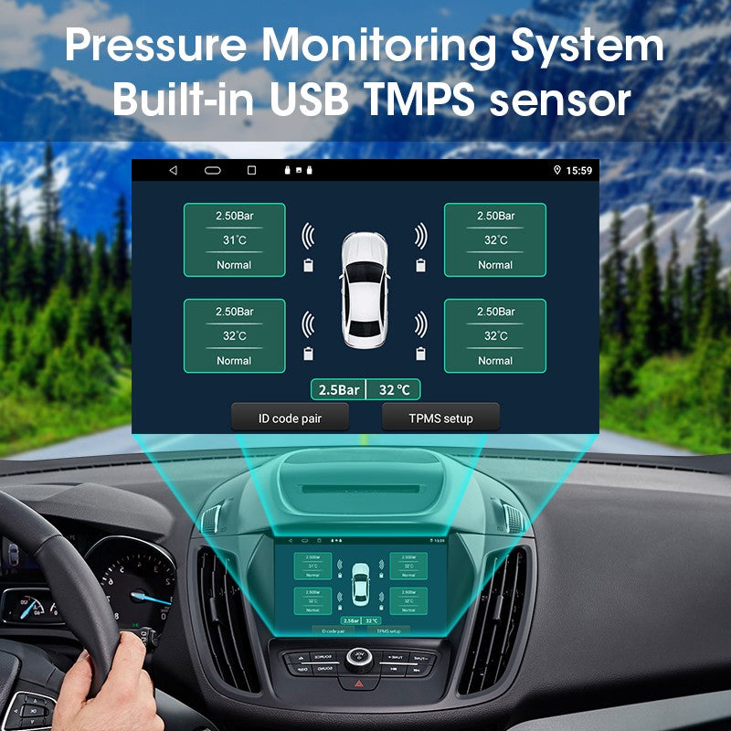 PressãoSegura TPMS – Monitor de Pressão com Alarmes Interno e Externo