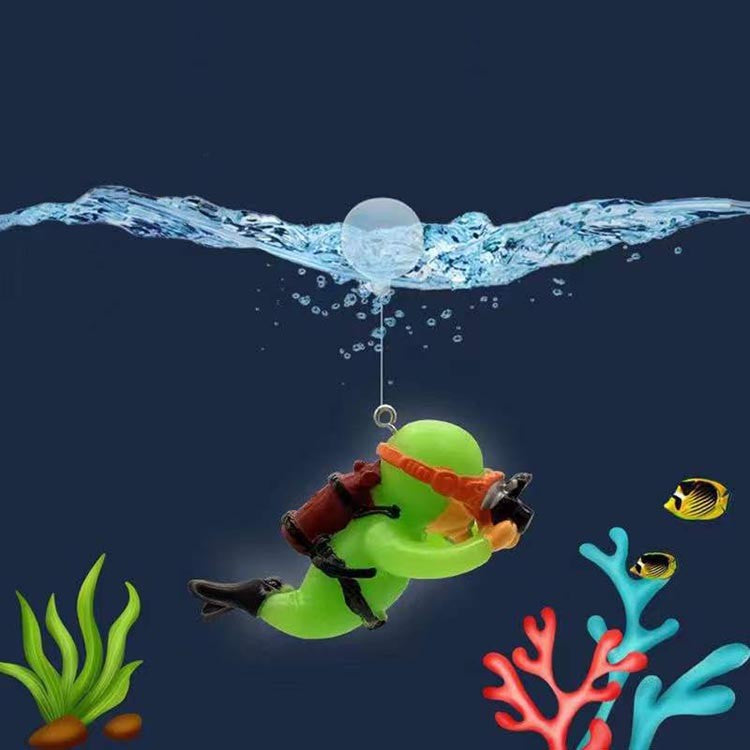 Mini Mergulhador Aventura – Ornamento Flutuante para Aquário