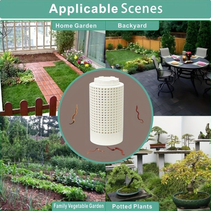 CompostaTubo Garden – Compostagem com Minhocas no Solo para Jardins e Gramados