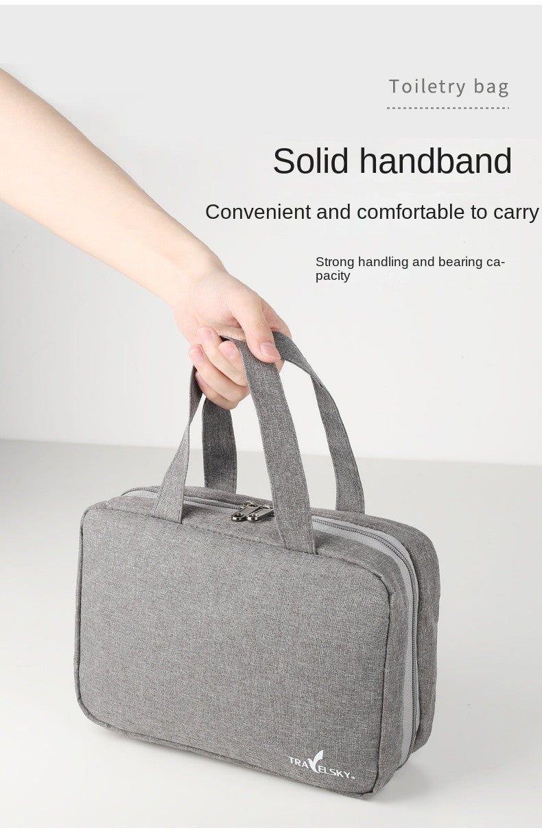 TravelCare Bag – Bolsa de Higiene com Separação Seca e Molhada | Dobrável & à Prova d’Água