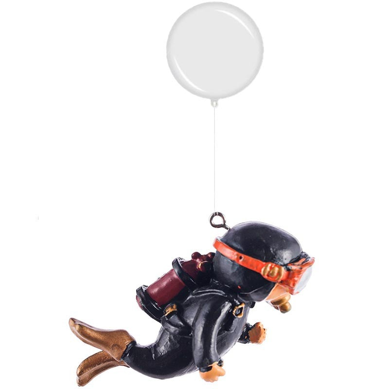 Mini Mergulhador Aventura – Ornamento Flutuante para Aquário