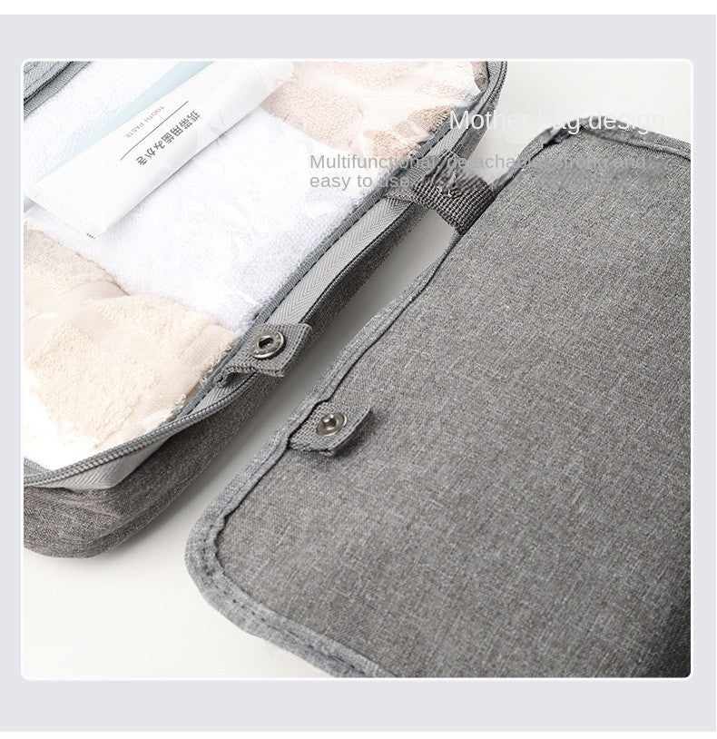 TravelCare Bag – Bolsa de Higiene com Separação Seca e Molhada | Dobrável & à Prova d’Água