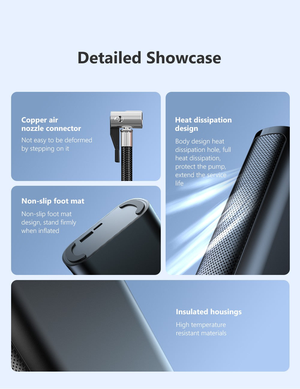 TurboInflator 150 PSI – Mini Compressor Portátil para Carro e Bike