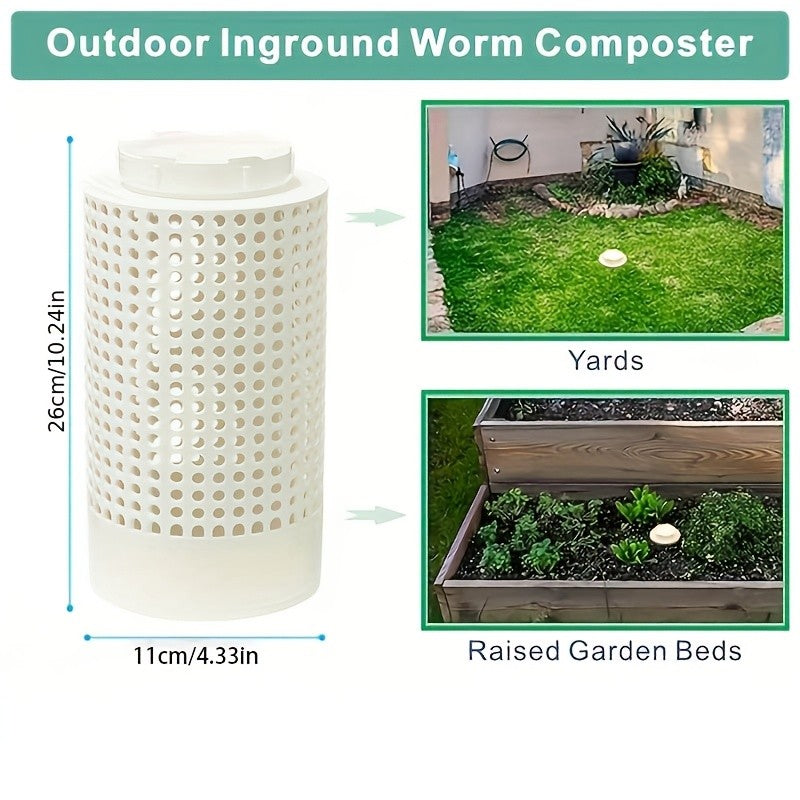 CompostaTubo Garden – Compostagem com Minhocas no Solo para Jardins e Gramados