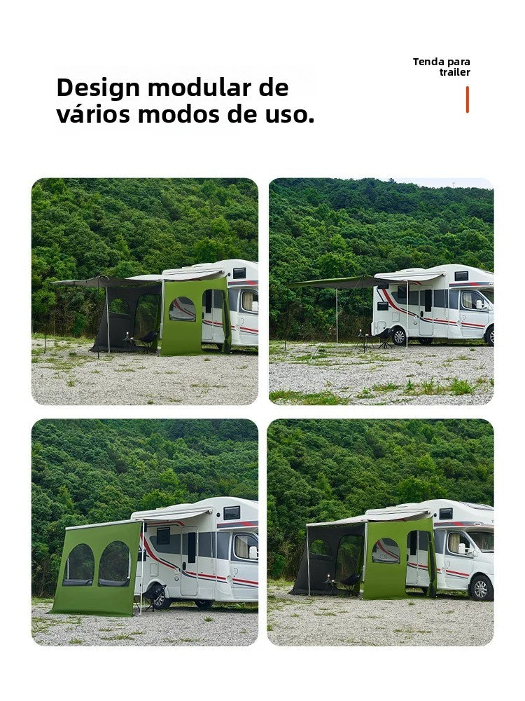 AwningVault Side – Tenda de Privacidade e Abrigo para Toldo de RV