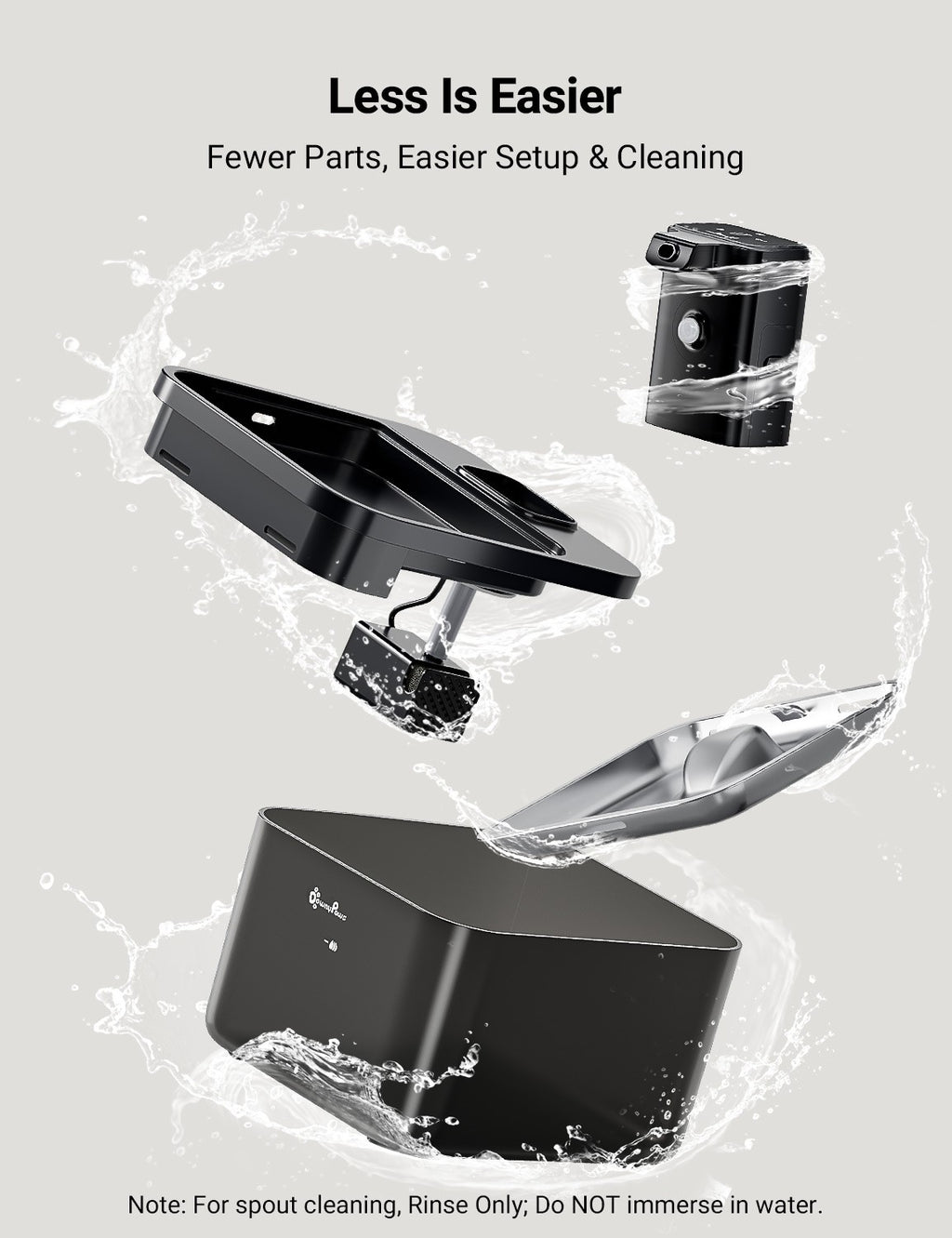 AquaPet Flow – Fonte Automática Inox com Sensor e Bateria para Gatos