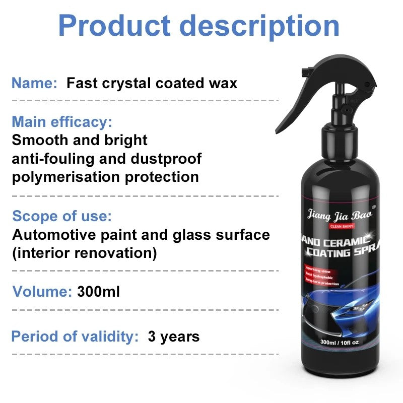 CrystalGuard Ceramic – Revestimento Cerâmico Hidrofóbico para Carros