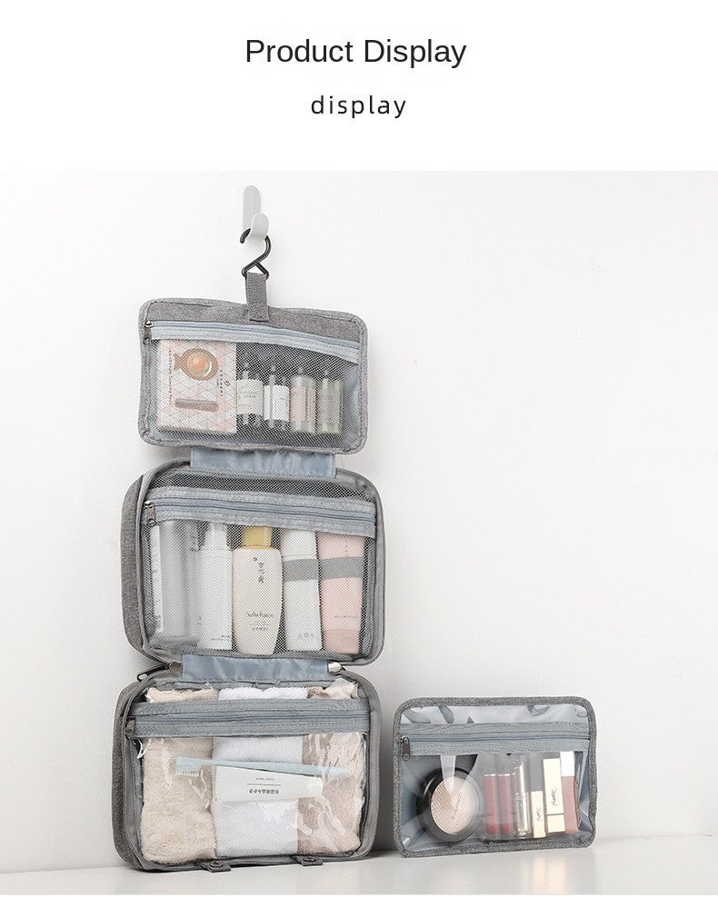 TravelCare Bag – Bolsa de Higiene com Separação Seca e Molhada | Dobrável & à Prova d’Água