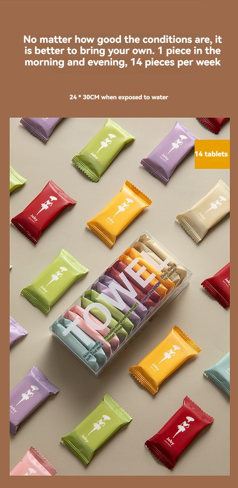 ToalhaPop – Toalha Comprimida Portátil de Uso Único